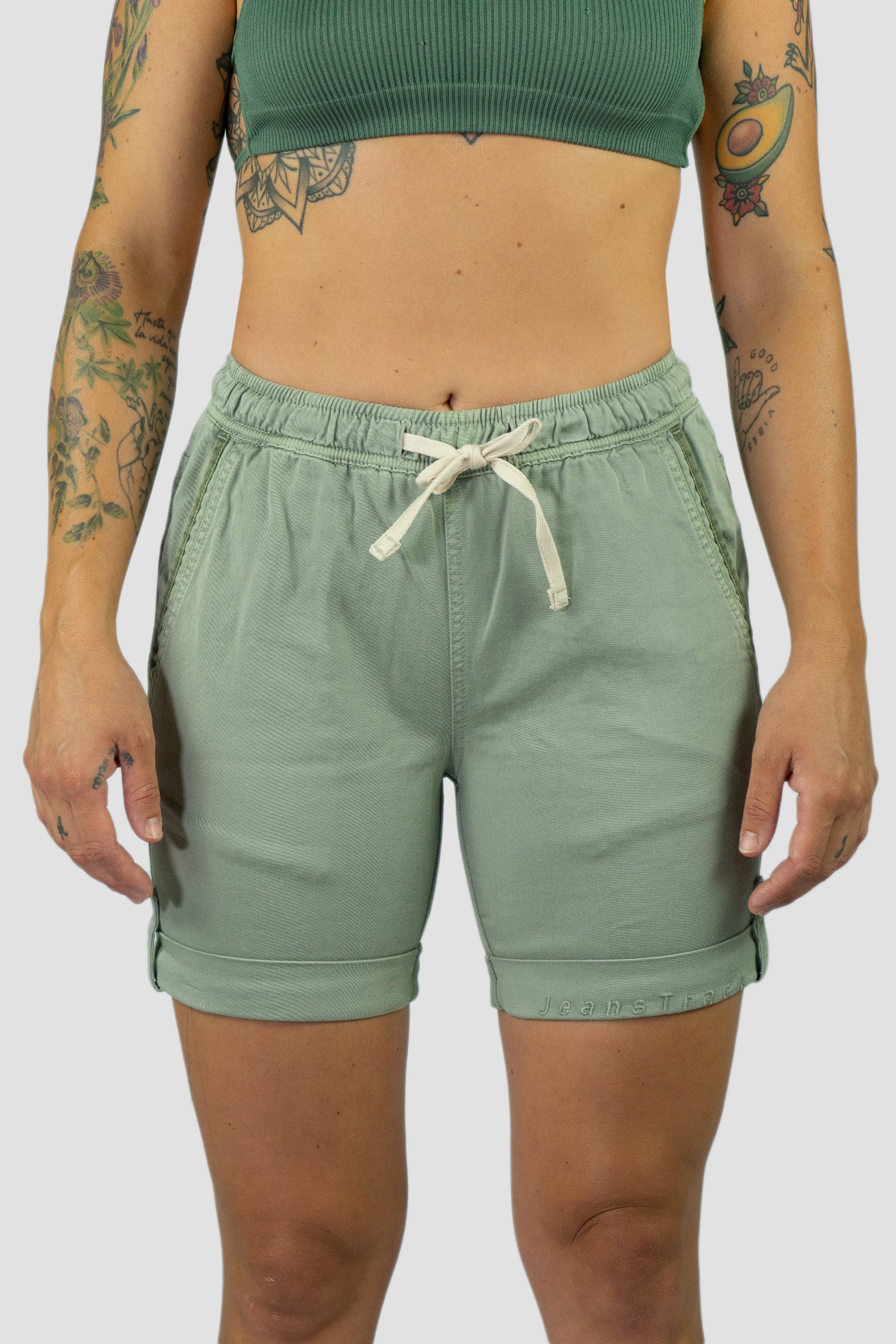 Pantalón Escalada - Trekking Shira Short Olive Mujer