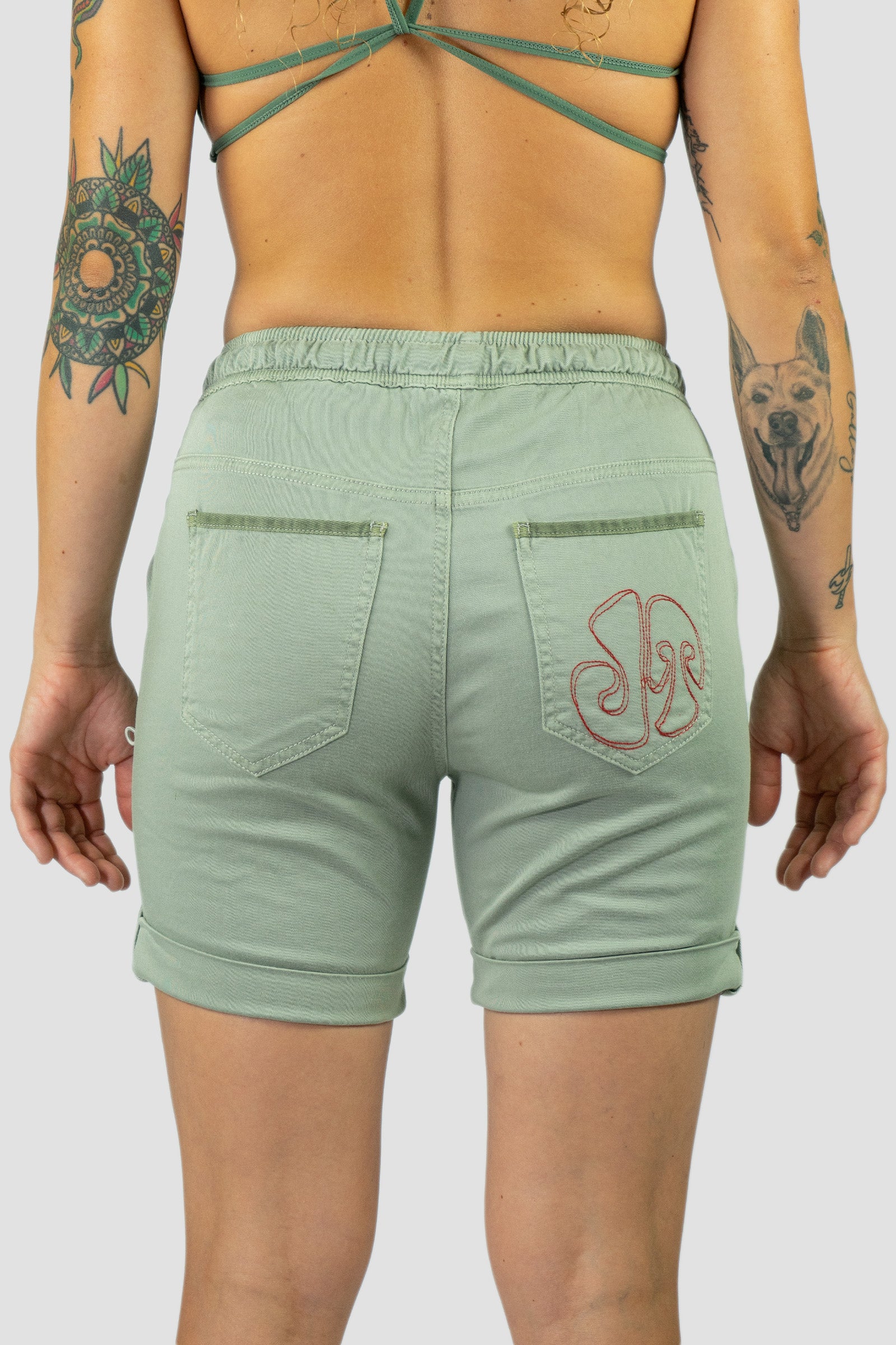 Pantalón Escalada - Trekking Shira Short Olive Mujer