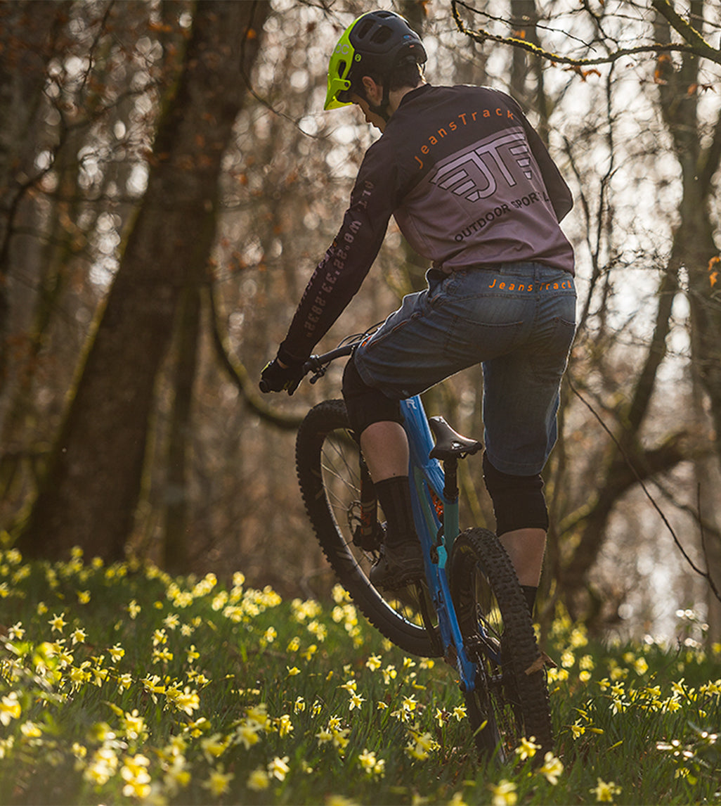 Pantalón Mountain Bike (MTB) Heras Jeans Fluor