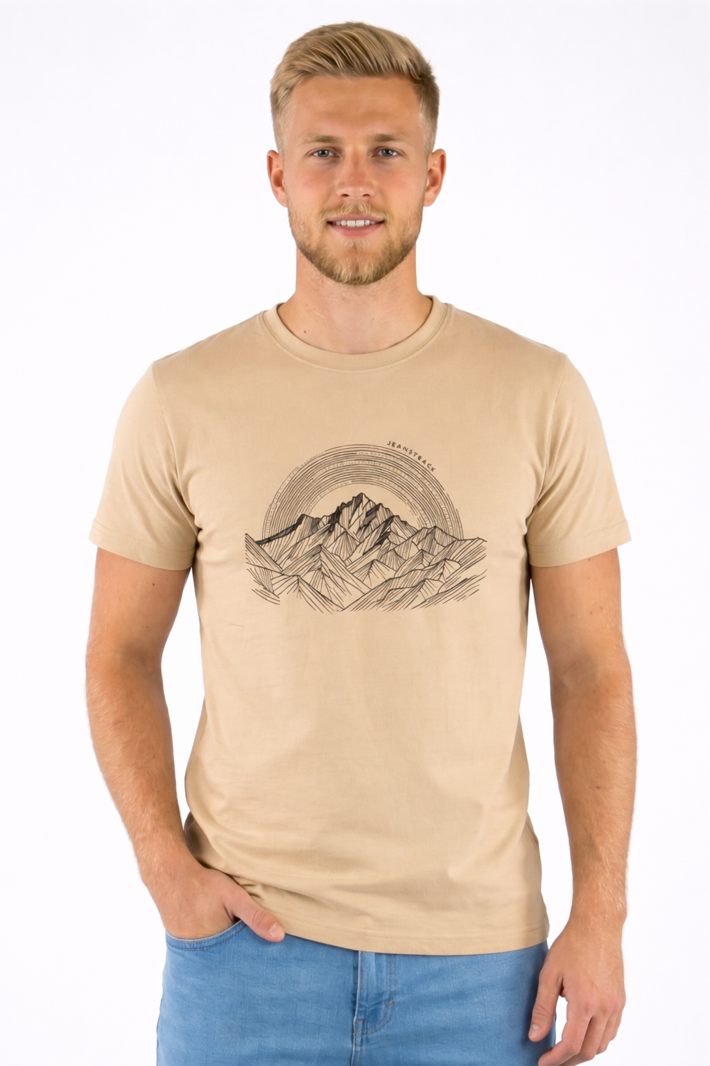 Camiseta Escalada y Trekking Alpine Creme Unisex