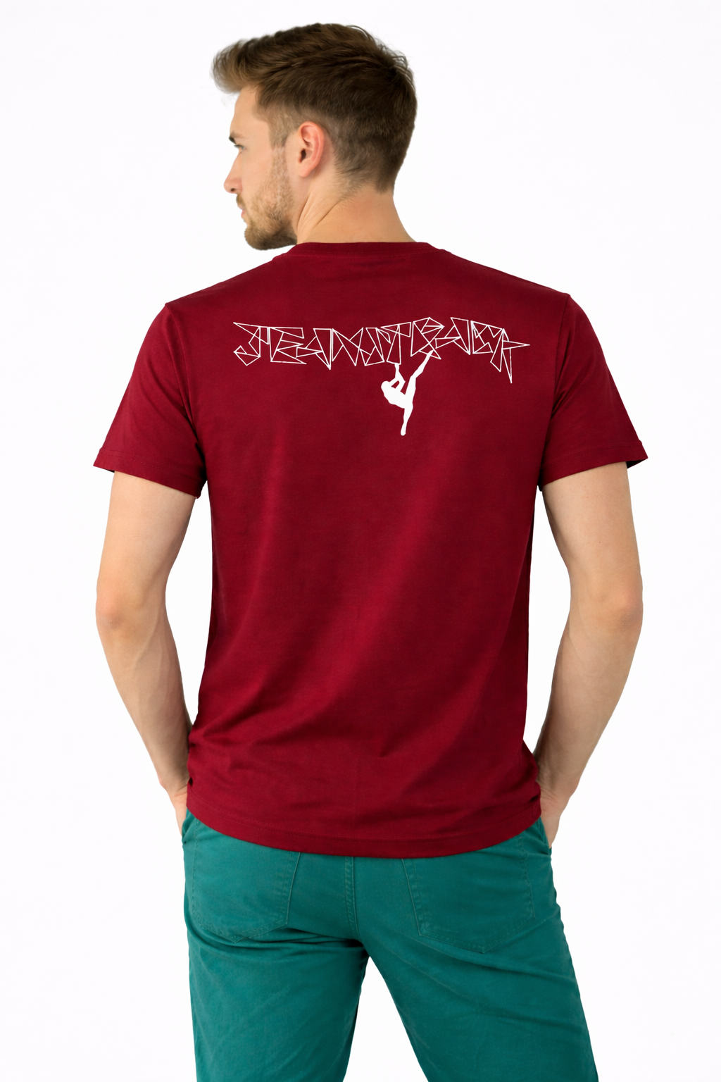Kletter-T-Shirt Grip Wine Unisex