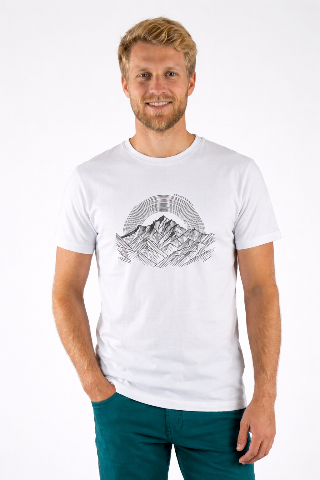 Kletter- und Trekking-T-Shirt Alpine White Unisex