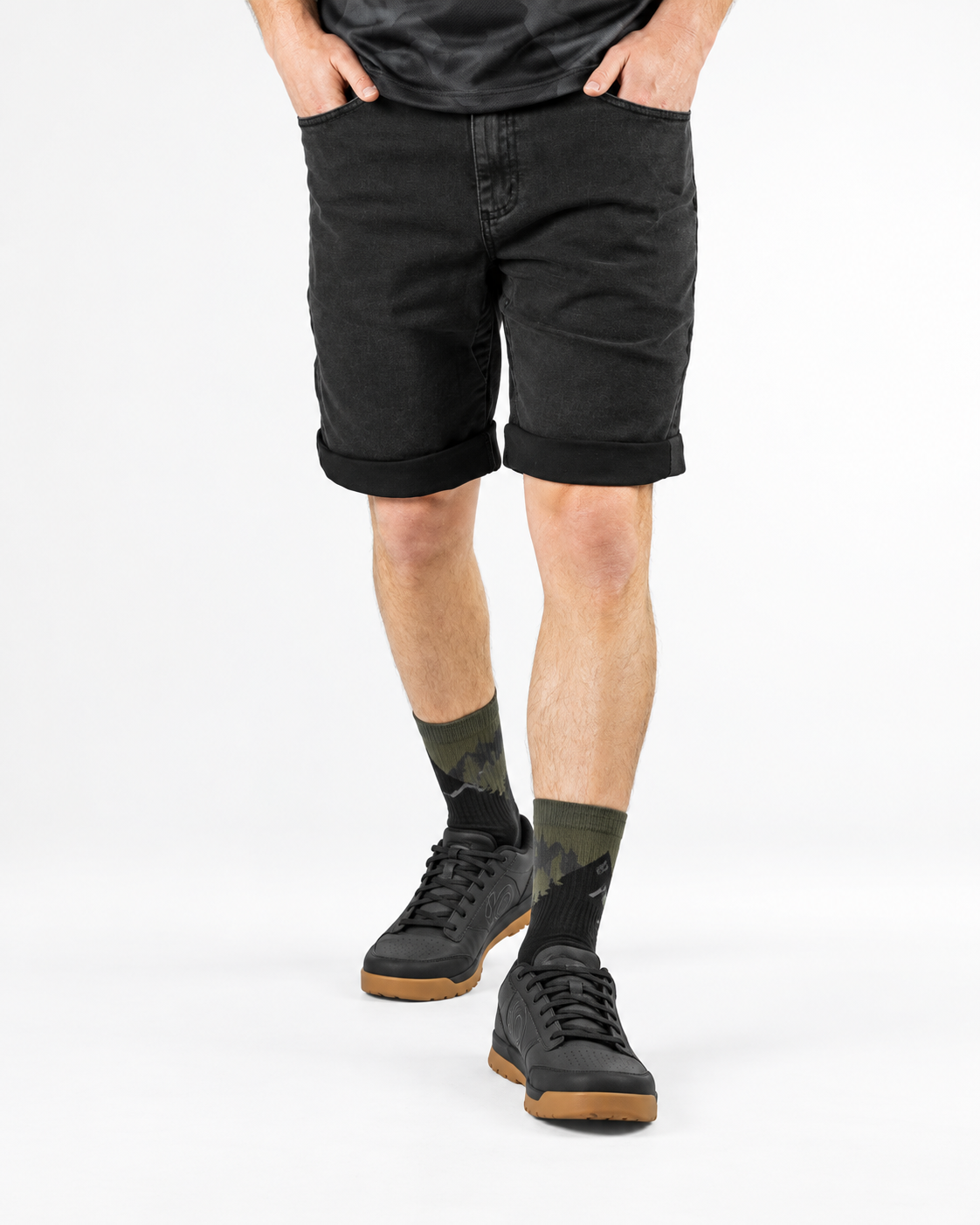 Gante Jeans Black Men's Urban Cycling Trousers