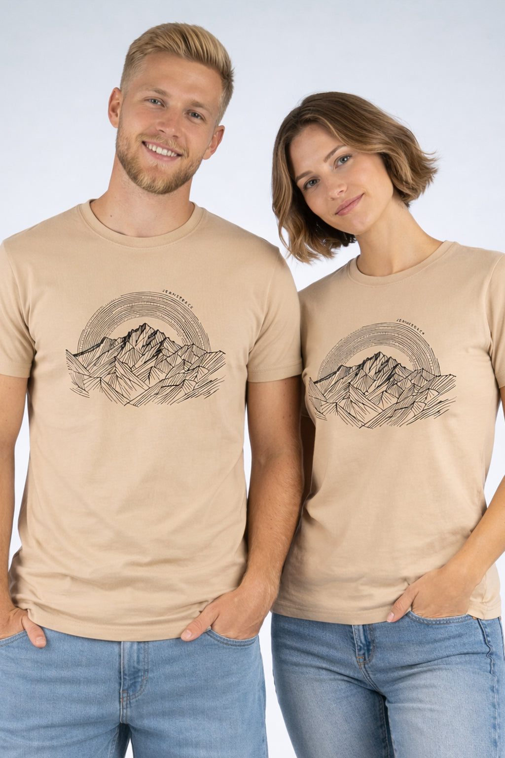 Alpine Creme Unisex Climbing and Trekking T-shirt