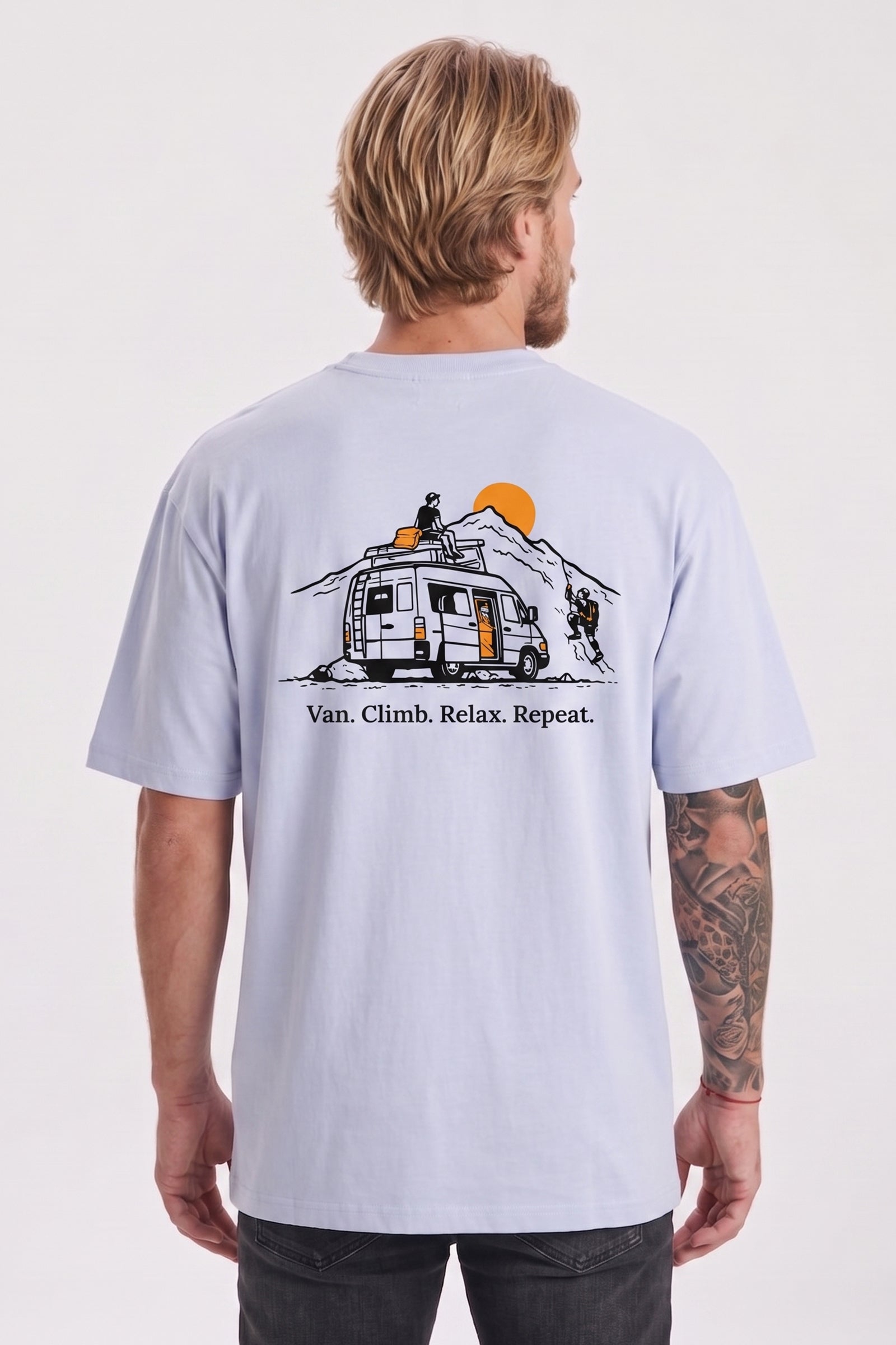 T-shirt unisexe d'escalade Nomad Blue