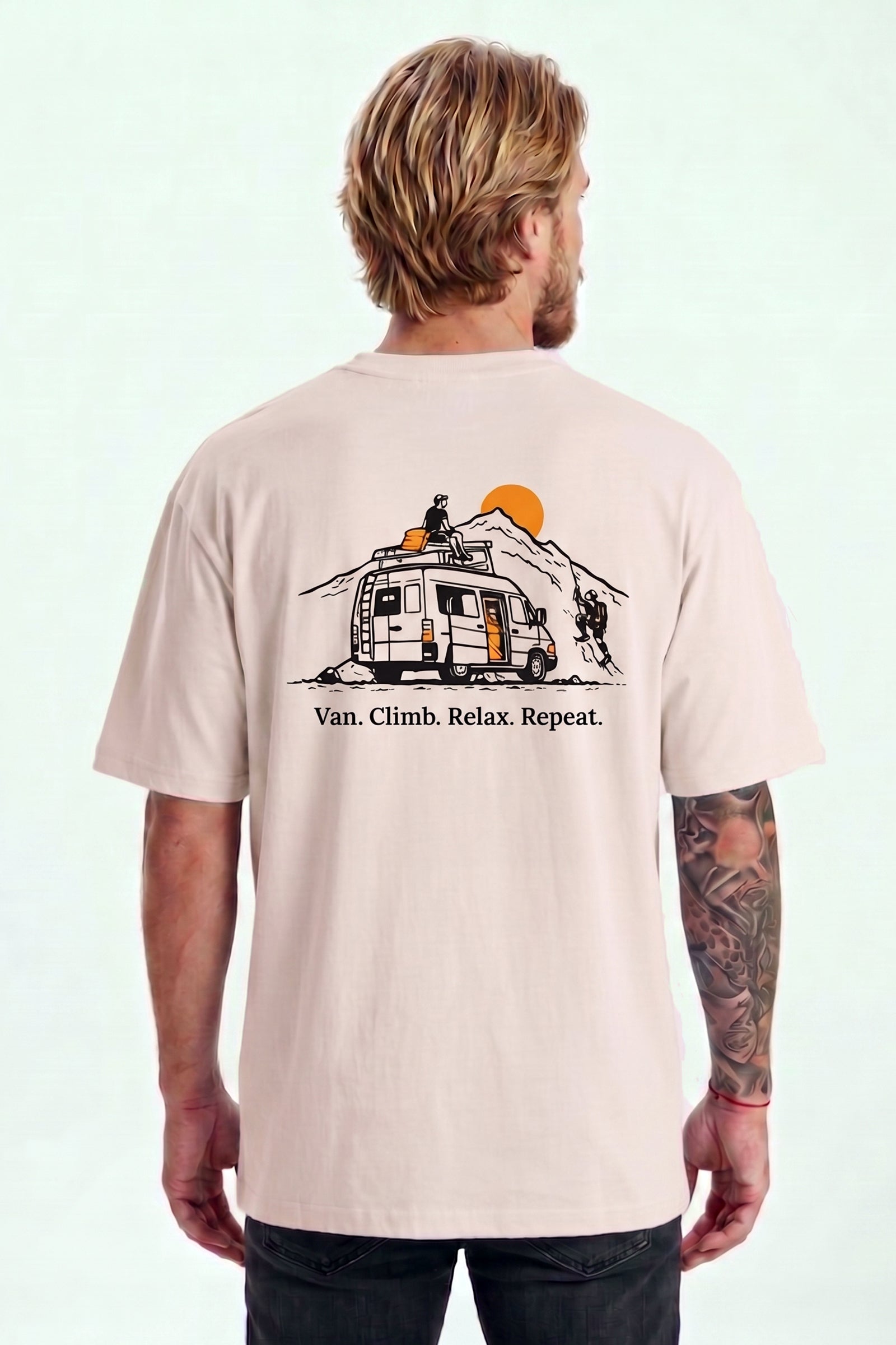 T-shirt unisex da arrampicata Nomad bianca